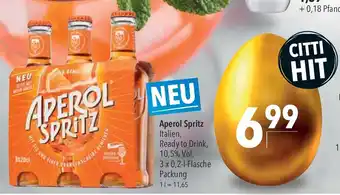 CITTI Markt Aperol Spritz 3*200ml Angebot