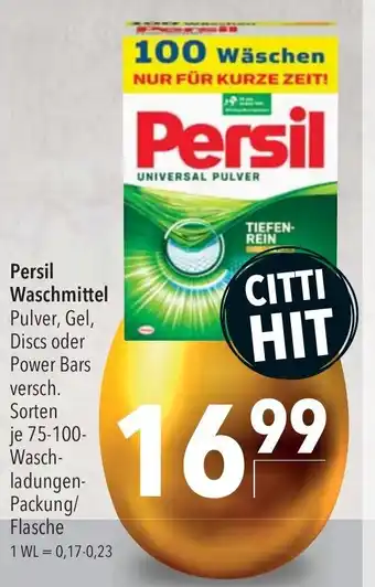 CITTI Markt Persil Waschmittel 75-100Waschen Angebot