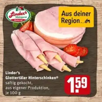 REWE City Linder's Glottertäler Hinterschinken 100g Angebot