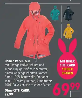 CITTI Markt Damen Regenjacke Angebot