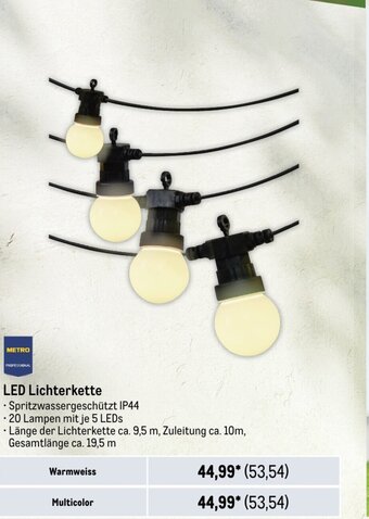METRO Metro LED Lichterkette Angebot