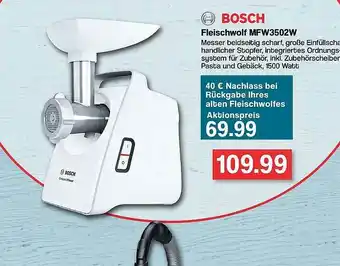 Famila Nord West Bosch Fleischwolf Mfw3502w Angebot