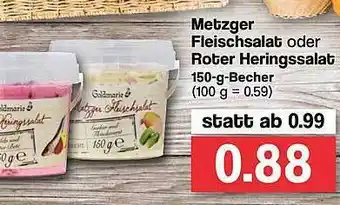 Famila Nord West Metzger Fleischsalat Oder Roter Heringssalat Angebot