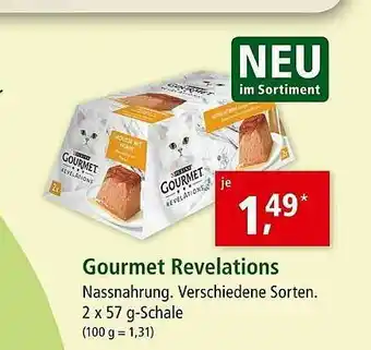 Fressnapf Gourmet Revelations Nassnahrung. Verschiedene Sorten. Angebot