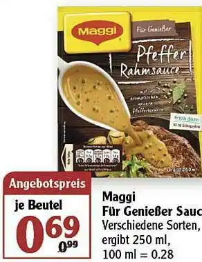 Globus Maggi Für Genießer Sauc Angebot