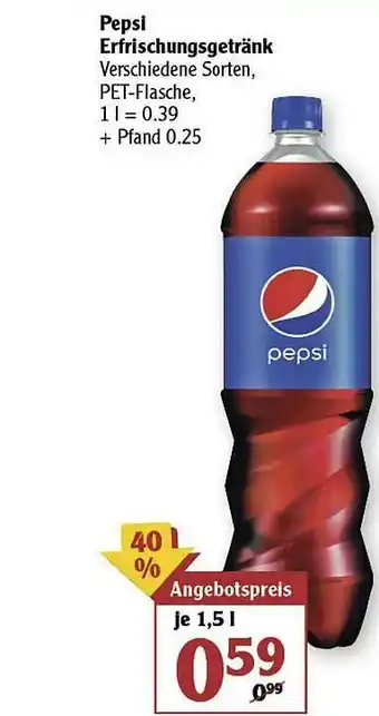 Globus Pepsi Erfrischungsgetränk Angebot