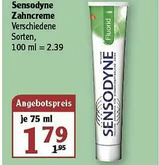 Globus Sensodyne Zahncreme Angebot