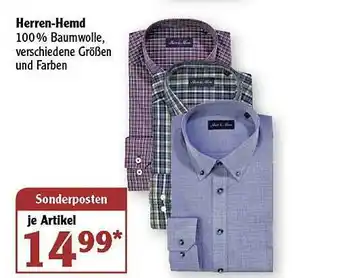 Globus Herren-hemd Angebot