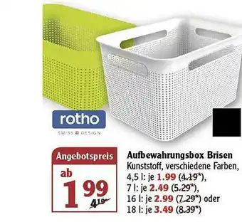 Globus Aufbewahrungsbox Brisen Rotho Angebot