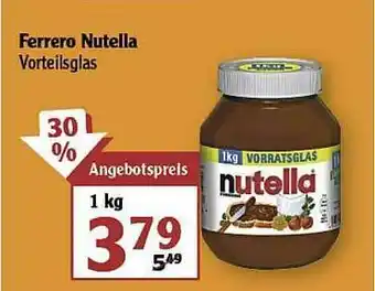 Globus Ferrero Nutella Angebot