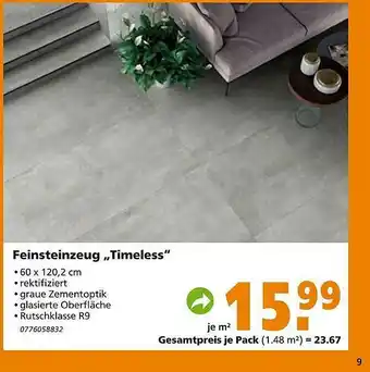 Globus Baumarkt Feinsteinzeug „timeless” Angebot