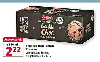 Globus Ehrmann High Protein Eiscreme Angebot