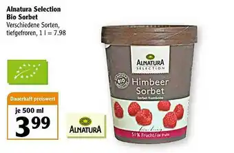 Globus Alnatura Selection Bio Sorbet Angebot