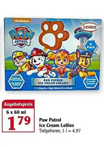 Globus Paw Patrol Ice Cream Lollies Angebot