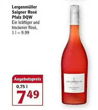 Globus Lergenmüller Saigner Rosé Pfalz Dqw Angebot