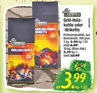 Hagebau Mr Gardener Grill-holzkohle Oder -briketts Angebot