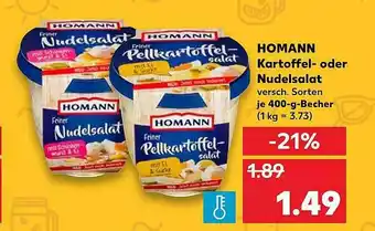 Kaufland Homann Kartofell Oder Nudelsalat Angebot