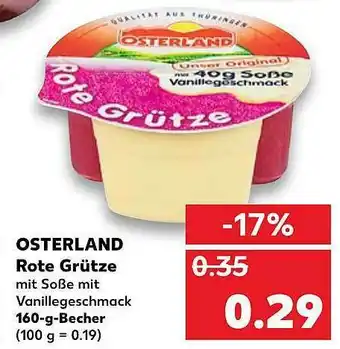 Kaufland Osterland Rote Grütze Angebot