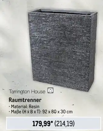 METRO Tarrington House Raumtrenner Angebot