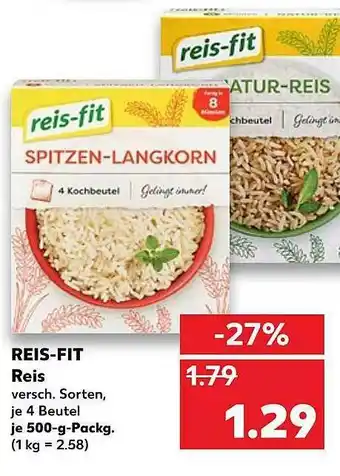 Kaufland Reis-fit Reis Angebot