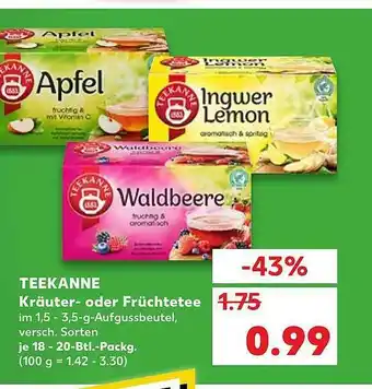 Kaufland Teekanne Kräuter Oder Früchtetee Angebot