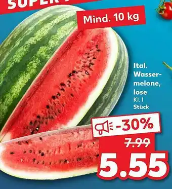 Kaufland Ital. Wassermelone Lose Angebot