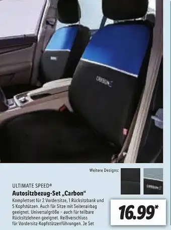 Lidl Ultimate Speed Autositzbezug-set „carbon” Angebot