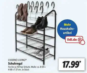 Lidl Livarno Living Schuhregal Angebot