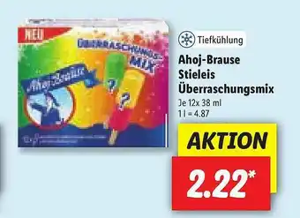 Lidl Ahoj-brause Stieleis überraschungsmix Angebot