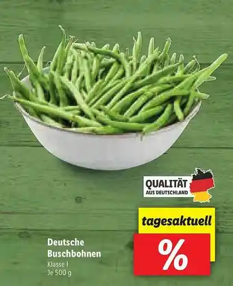 Lidl Deutsche Buschbohnen Angebot