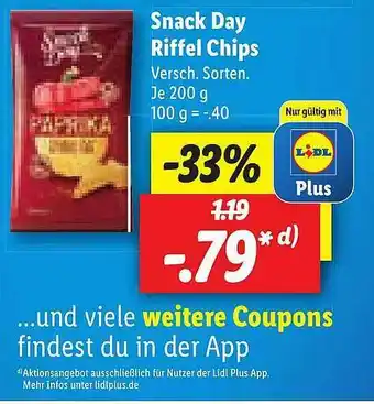 Lidl Snack Day Riffel Chips Angebot