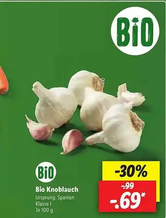 Lidl Bio Knoblauch Angebot