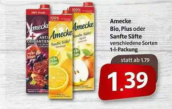 Markant Amecke Bio, Plus Oder Sanfte Safte Angebot