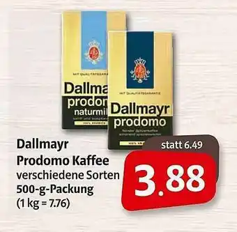 Markant Dallmayr Prodomo Kaffee Angebot