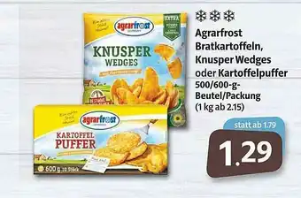 Markant Agrarfrost Bratkartoffeln, Knusper Wedges Oder Kartoffelpuffer Angebot