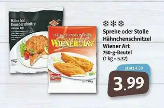 Markant Sprehe Oder Stolle Hähnchenschnitzel Wiener Art Angebot