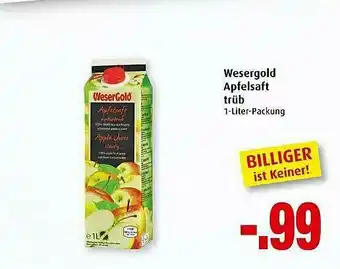 Markant Wesergold Apfelsaft Trüb Angebot