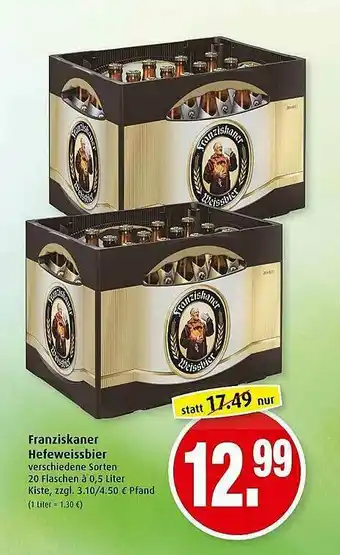 Markant Franziskaner Hefeweissbier Angebot