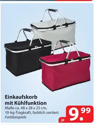 Famila Nord Ost Einkaufskorb mit kuhlfunktion 48x28x25CM Angebot