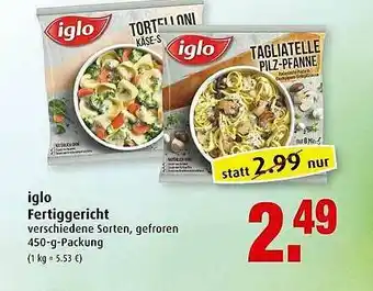 Markant Iglo Fertiggericht Angebot