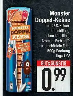 Marktkauf Gut & Güsntig Monster Doppel-kekse Angebot