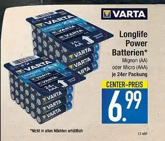 Marktkauf Varta Longlifr Power Batterien Angebot