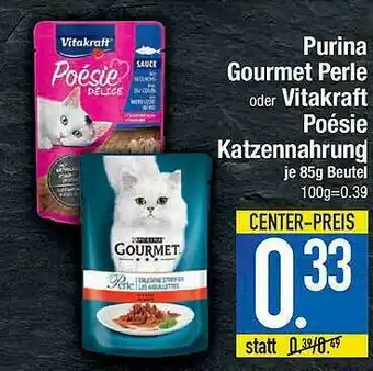 Marktkauf Purina Gourmet Perle Oder Vitakraft Poésie Katzennahrung Angebot