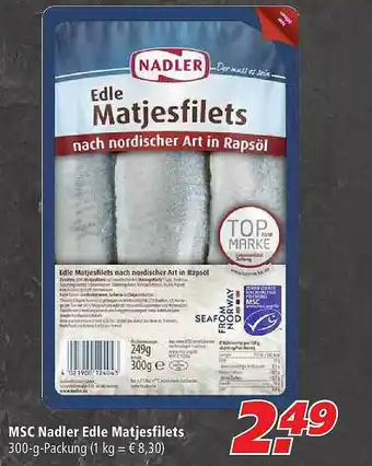 Marktkauf Msc Nadler Edle Matjesfilets Angebot