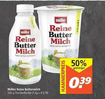 Marktkauf Müller Reine Buttermilch Angebot