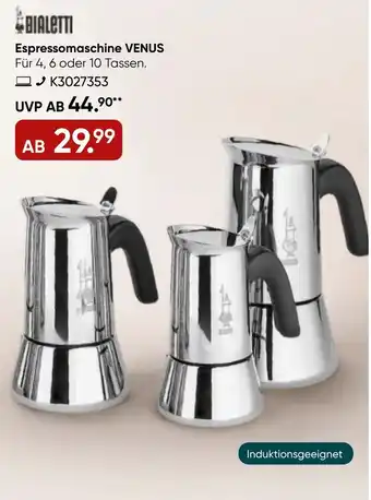 Galeria Bialetti Espressomaschine Venus Angebot