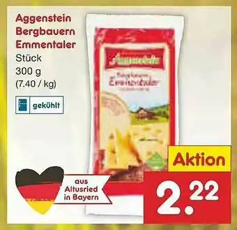 Netto Marken-Discount Aggenstein Bergbauern Emmentaler Angebot