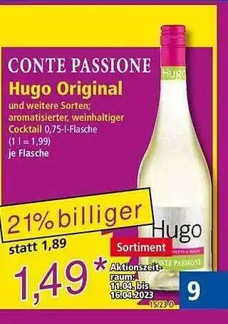 Norma Conte passione hugo original Angebot