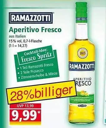 Norma Ramazzotti aperitivo fresco Angebot