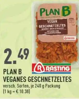 Marktkauf Rasting plan b veganes geschnetzeltes Angebot